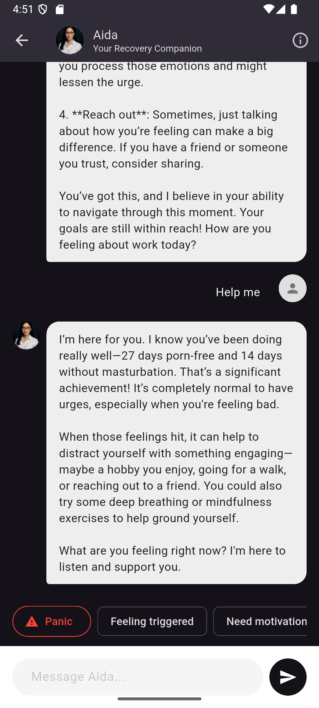 Aida AI Therapist screenshot 2