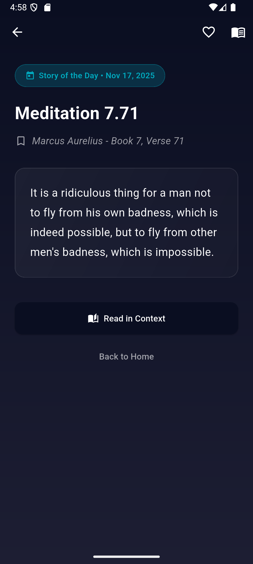 Wisdom Reader screenshot 2